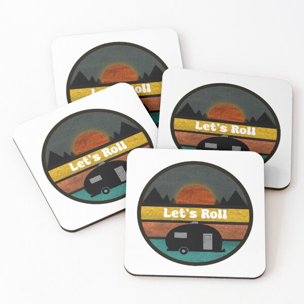 Item preview, Vintage Let'S roll camper design designed and sold by Etkennedy.