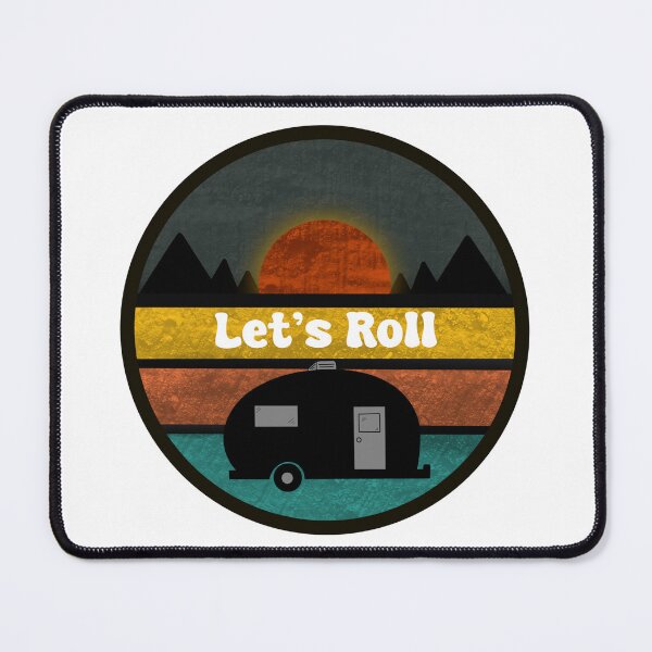 Item preview, Vintage Let'S roll camper design designed and sold by Etkennedy.