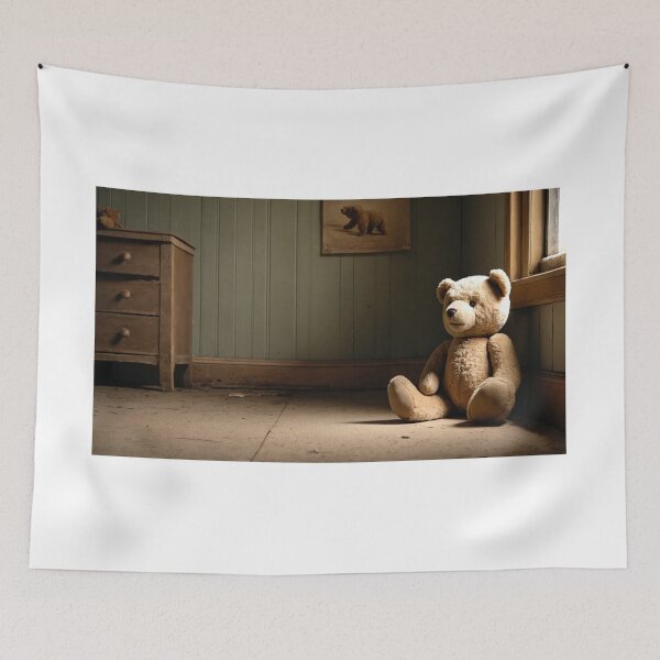 Item preview, Echoes of Childhood: A Teddy Bear's Solitude in a Forgotten Room designed and sold by Wannaprasert.
