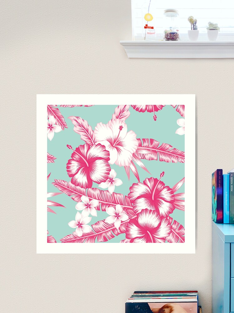 Hibiscus Flowers, Large Art Print, Hawaiian Decor, Kauai Art, Hawaii Print,  Tropical, Pink Yellow, Gallery Wall Art, 16x20 18x24 24x30 -  Canada