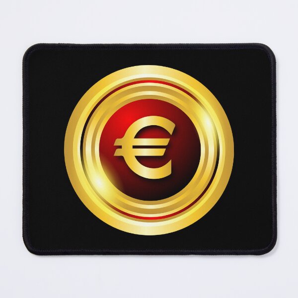 Item preview, luxury gold coin euro currency symbol designed and sold by ZieProject.