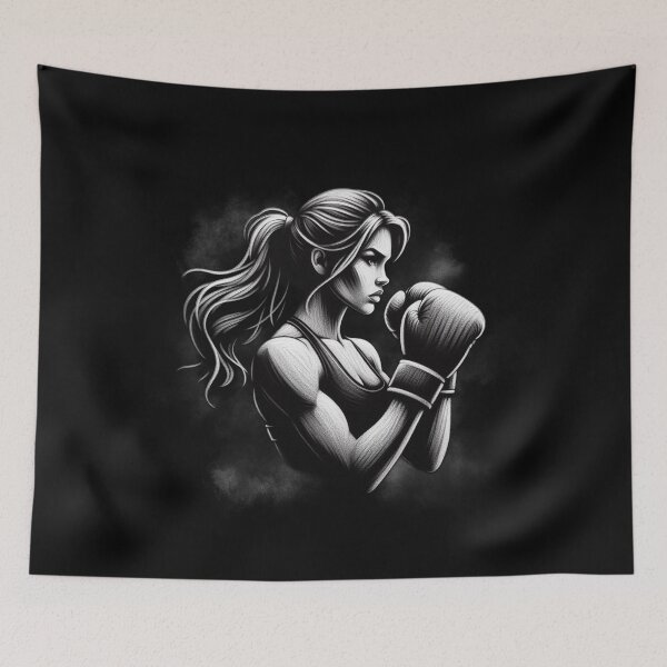 Item preview, Boxing, Training, Girl, Sport, Fit, Strength, Condition, Motivation, Health, Fitness, Kickboxing designed and sold by CrisMor-Art.