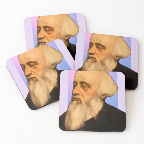 Item preview, English Writer William Barnes - purple pink - illustration  designed and sold by Litstoy.