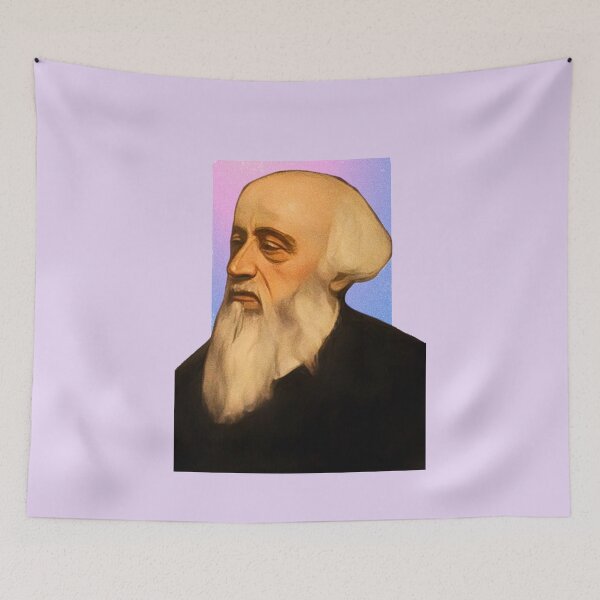 Item preview, English Writer William Barnes - purple pink - illustration  designed and sold by Litstoy.