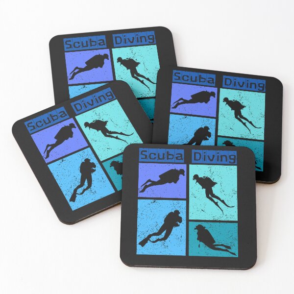Item preview, Distressed Color Block Scuba Diver Design designed and sold by AlienOccupation.