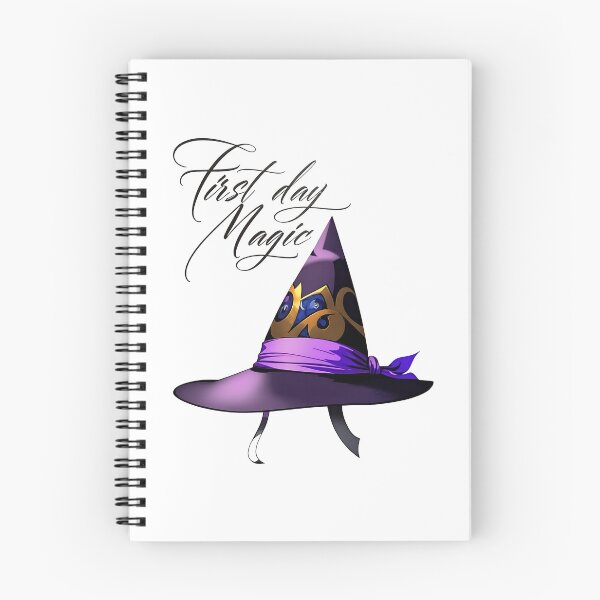 Item preview, First Day Magic Wizard Hat Enchanting Design T-Shirt designed and sold by WitMeme.
