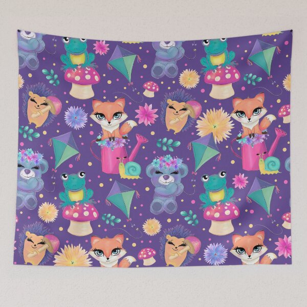 Item preview, A Fantastical Frolic of Frogs, Foxes, and Florals designed and sold by PawPrintStyles.