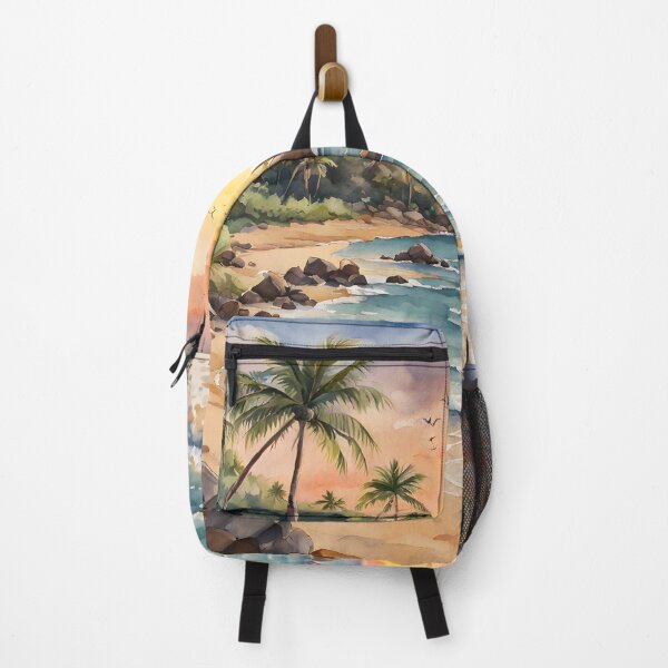 Item preview, Brazil's Dolphin Bay: Watercolor Sunset Serenity designed and sold by LSVart.