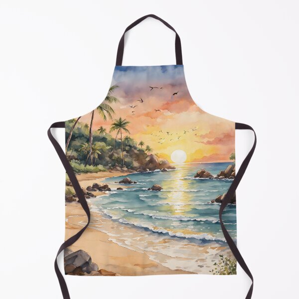 Item preview, Brazil's Dolphin Bay: Watercolor Sunset Serenity designed and sold by LSVart.