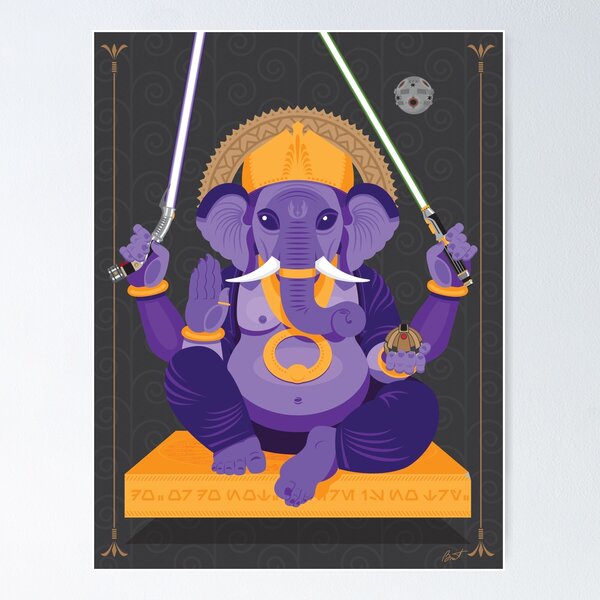 Vista previa del artículo con la obra «Maestro Ganesha», diseñado y vendido por Brant-Art.