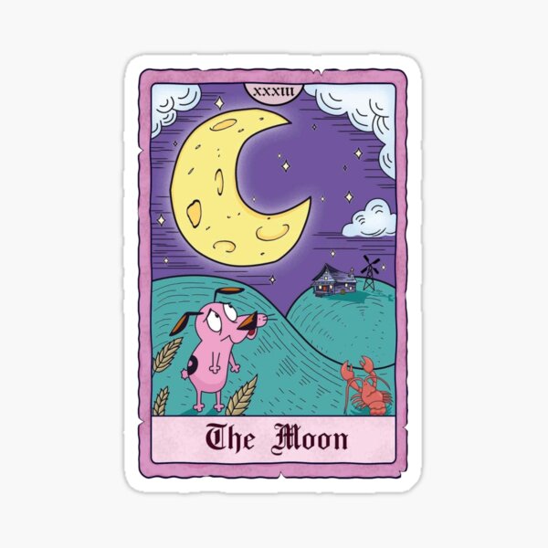 Item preview, Courage moon tarot card  designed and sold by Madison Creates.
