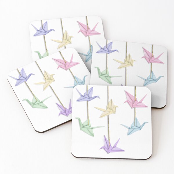 Item preview, Pastel Paper Cranes designed and sold by AdriaCaps Art & Design.