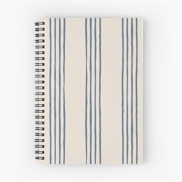Item preview, Blue multi stripes on cream background designed and sold by cezidesign.