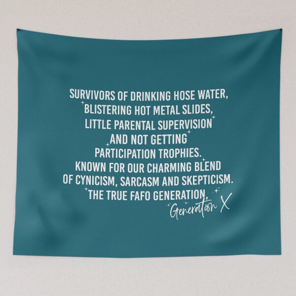 Item preview, Gen X Survivor Childhood Nostalgia designed and sold by darkskydelights.