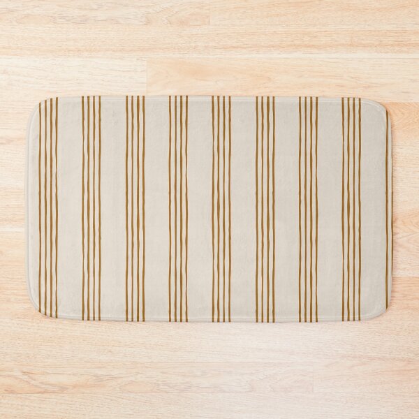 Item preview, Ocher multi stripes on cream background designed and sold by cezidesign.