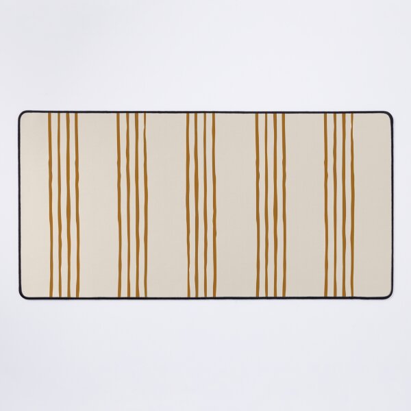 Item preview, Ocher multi stripes on cream background designed and sold by cezidesign.