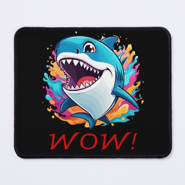 Item preview, Shark shouts wow cartoon designed and sold by InwzaDesign.