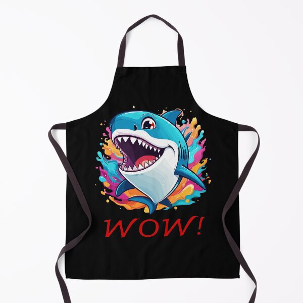 Item preview, Shark shouts wow cartoon designed and sold by InwzaDesign.