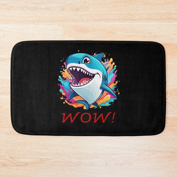 Item preview, Shark shouts wow cartoon designed and sold by InwzaDesign.