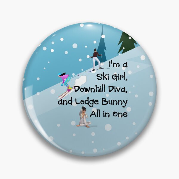Item preview, Downhill Ski Diva designed and sold by teepossible.