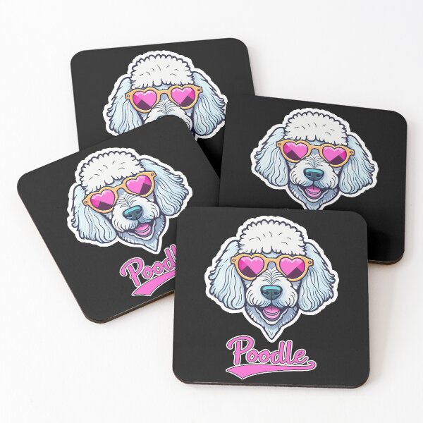 Item preview, Poodle in Heart Shaped Sunglasses designed and sold by KellysComColors.