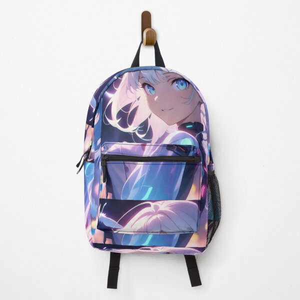 Item preview, Futuristic Anime Girl with White Hair designed and sold by ByteyCreatives.