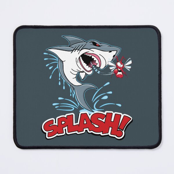 Item preview, SPLASH Shark Cartoon Character illustration designed and sold by MatrixMotifs.