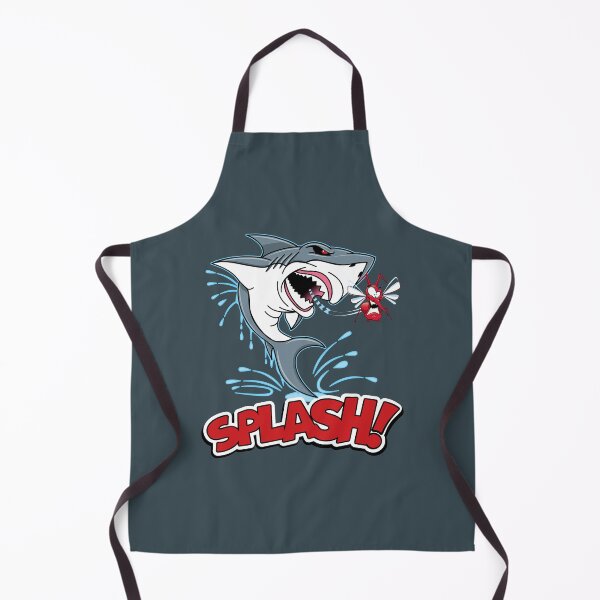 Item preview, SPLASH Shark Cartoon Character illustration designed and sold by MatrixMotifs.