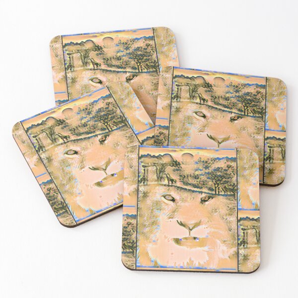 Item preview, Lion-strong sand - photo collage with an African touch designed and sold by kikidu21.