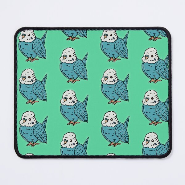 Item preview, Fluffy Blue Budgie designed and sold by Squawkable.