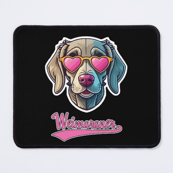 Item preview, Weimaraner in Heart Shaped Sunglasses designed and sold by KellysComColors.
