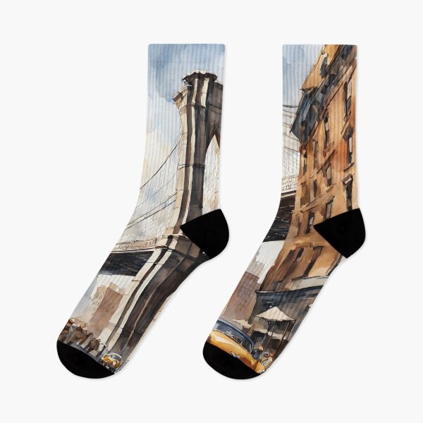 Item preview, Brooklyn Bridge: Iconic Watercolor Artistry on Display designed and sold by LSVart.
