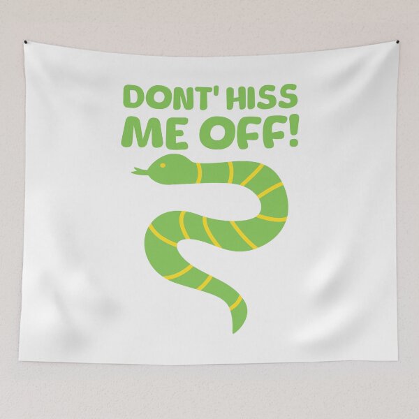 Item preview, Don't Hiss Me Off! Cute Kawaii Snake Pun designed and sold by PMCreative.