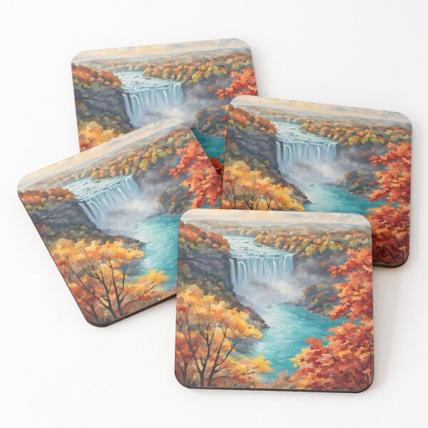 Item preview, Niagara Falls: Watercolor Autumn's Colourful Splendour designed and sold by LSVart.