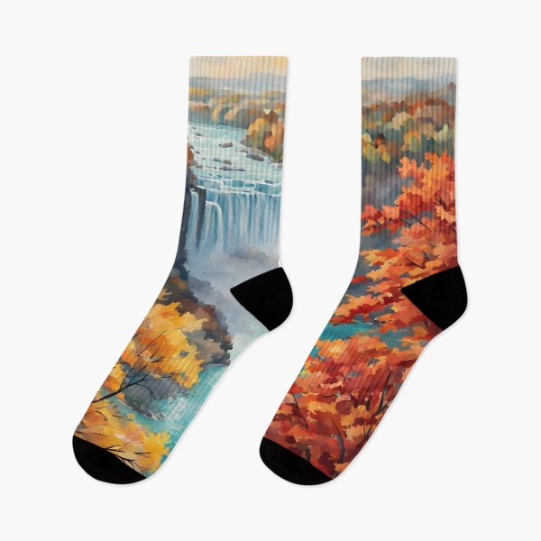Item preview, Niagara Falls: Watercolor Autumn's Colourful Splendour designed and sold by LSVart.