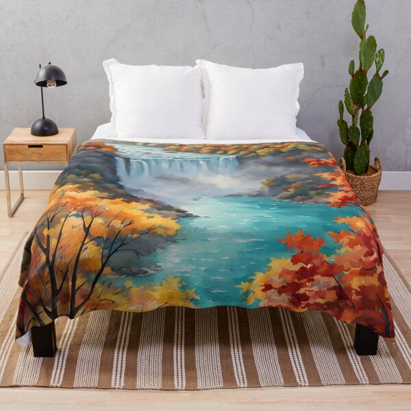 Item preview, Niagara Falls: Watercolor Autumn's Colourful Splendour designed and sold by LSVart.