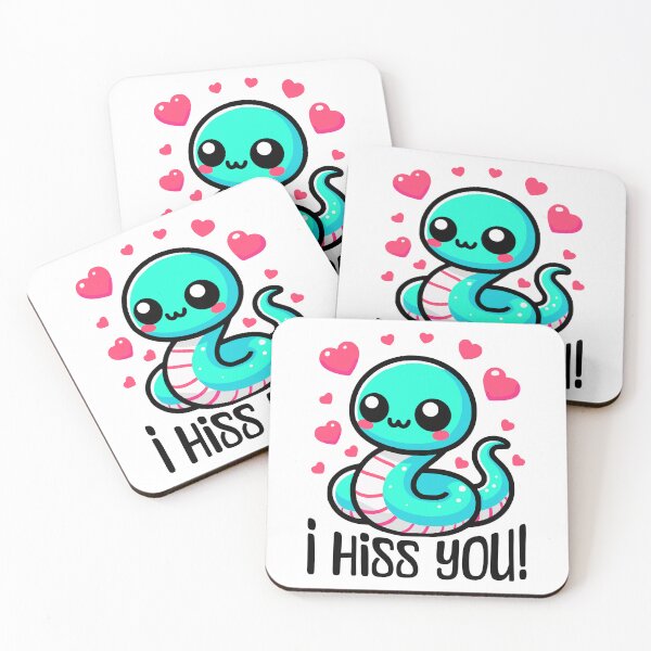 Item preview, I Hiss You! Cute Kawaii Snake Cartoon designed and sold by PMCreative.