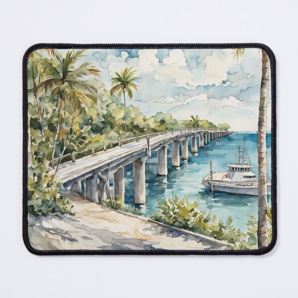 Item preview, Florida Keys Overseas Highway: Watercolor Scenic Journey designed and sold by LSVart.