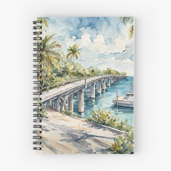 Item preview, Florida Keys Overseas Highway: Watercolor Scenic Journey designed and sold by LSVart.