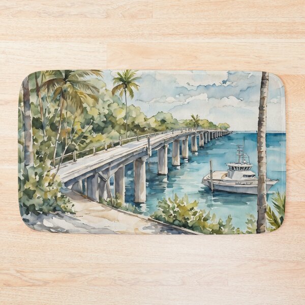 Item preview, Florida Keys Overseas Highway: Watercolor Scenic Journey designed and sold by LSVart.