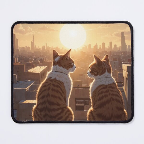 Item preview, Two cats watching the sunset designed and sold by CreativPurpose.