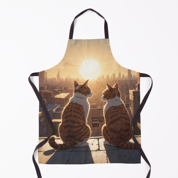 Item preview, Two cats watching the sunset designed and sold by CreativPurpose.