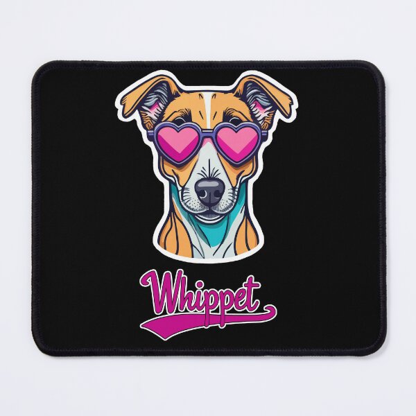 Item preview, Whippet in Heart Shaped Sunglasses designed and sold by KellysComColors.