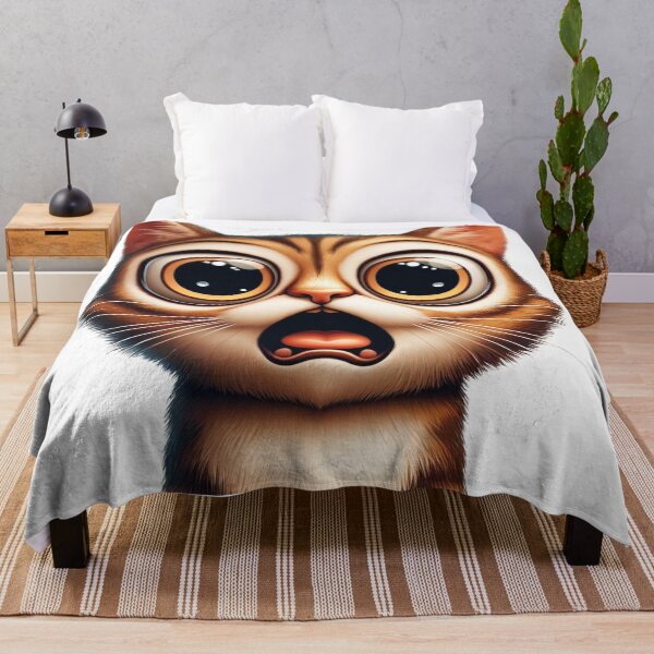 Item preview, Shocked Cat Illustration designed and sold by astersgraphics.