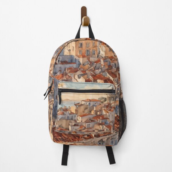 Item preview, Lisbon Sunset: Watercolor Hues Captured Beautifully designed and sold by LSVart.