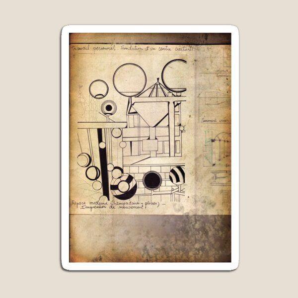 Item preview, Sketches and annotations of architectural elements designed and sold by Carré Comme Orange.