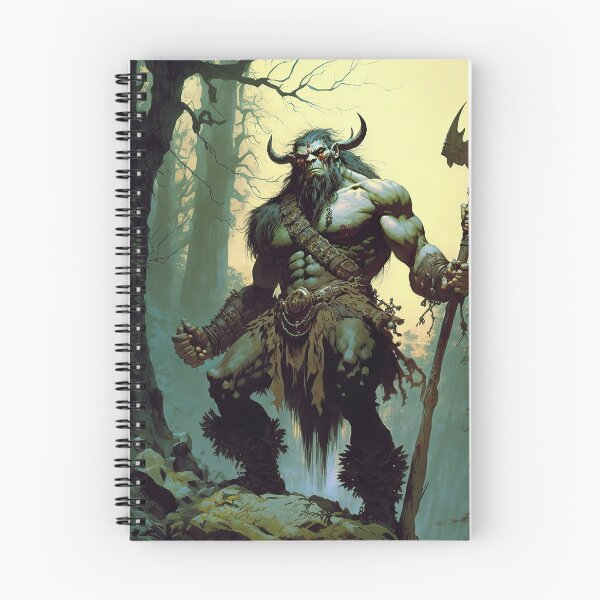 Item preview, River troll in the style of  Frazetta / Vallejo  designed and sold by obstinator.