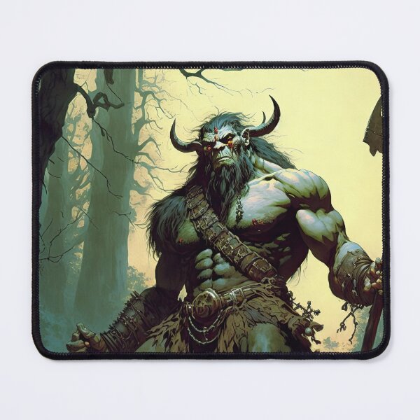 Item preview, River troll in the style of  Frazetta / Vallejo  designed and sold by obstinator.