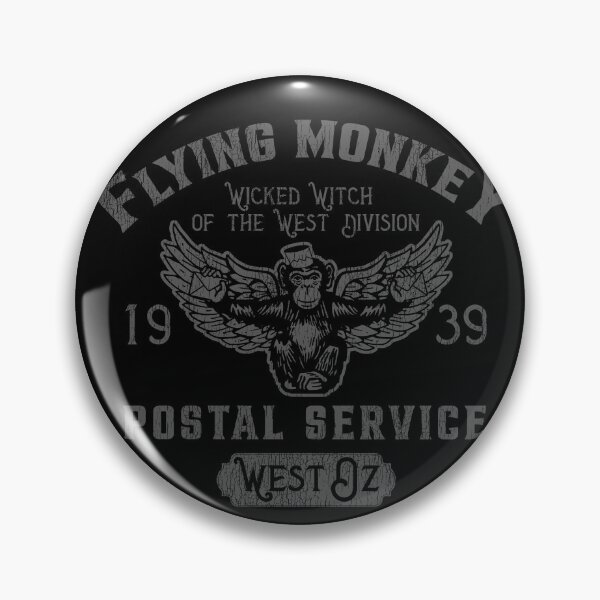 Item preview, Flying Monkey Postal Service II Grey Worn designed and sold by Alema Art.