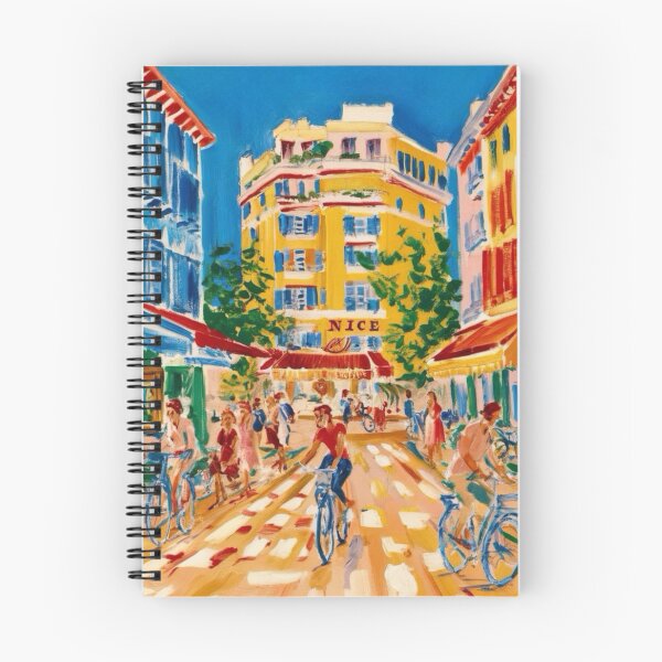 Item preview, Vibrant Nice Street Scene - Colorful French Riviera Cityscape designed and sold by CARRAANN.